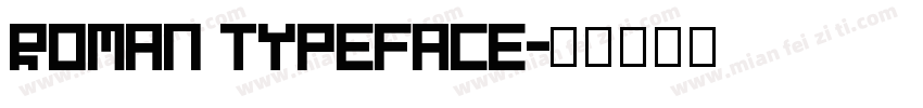 roman typeface字体转换